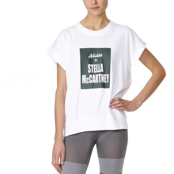 Adidas by Stella McCartney Tops - Adidas by Stella McCartney white yoga tee